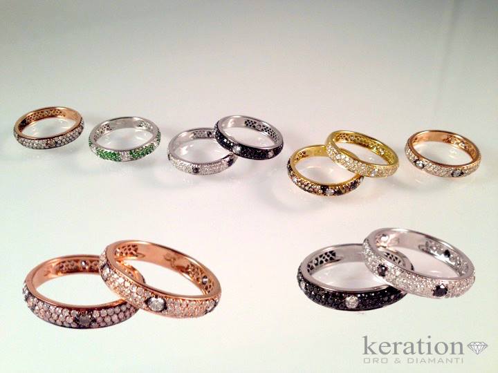 Collezione fedi colore